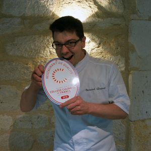 Bernard Gisquet croque le label du College culiniare de France