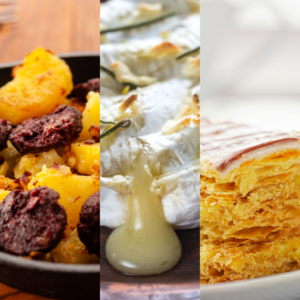 Restaurant Tarn 2021 Lou Cantoun Boudin aux pommes, camembert fondu et millefeuille