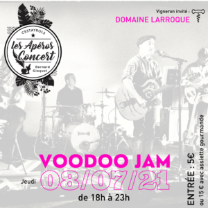 Voodoo Jam aux Apéros Concerts du Jeudi de Bernard Gisquet à Cestayrols